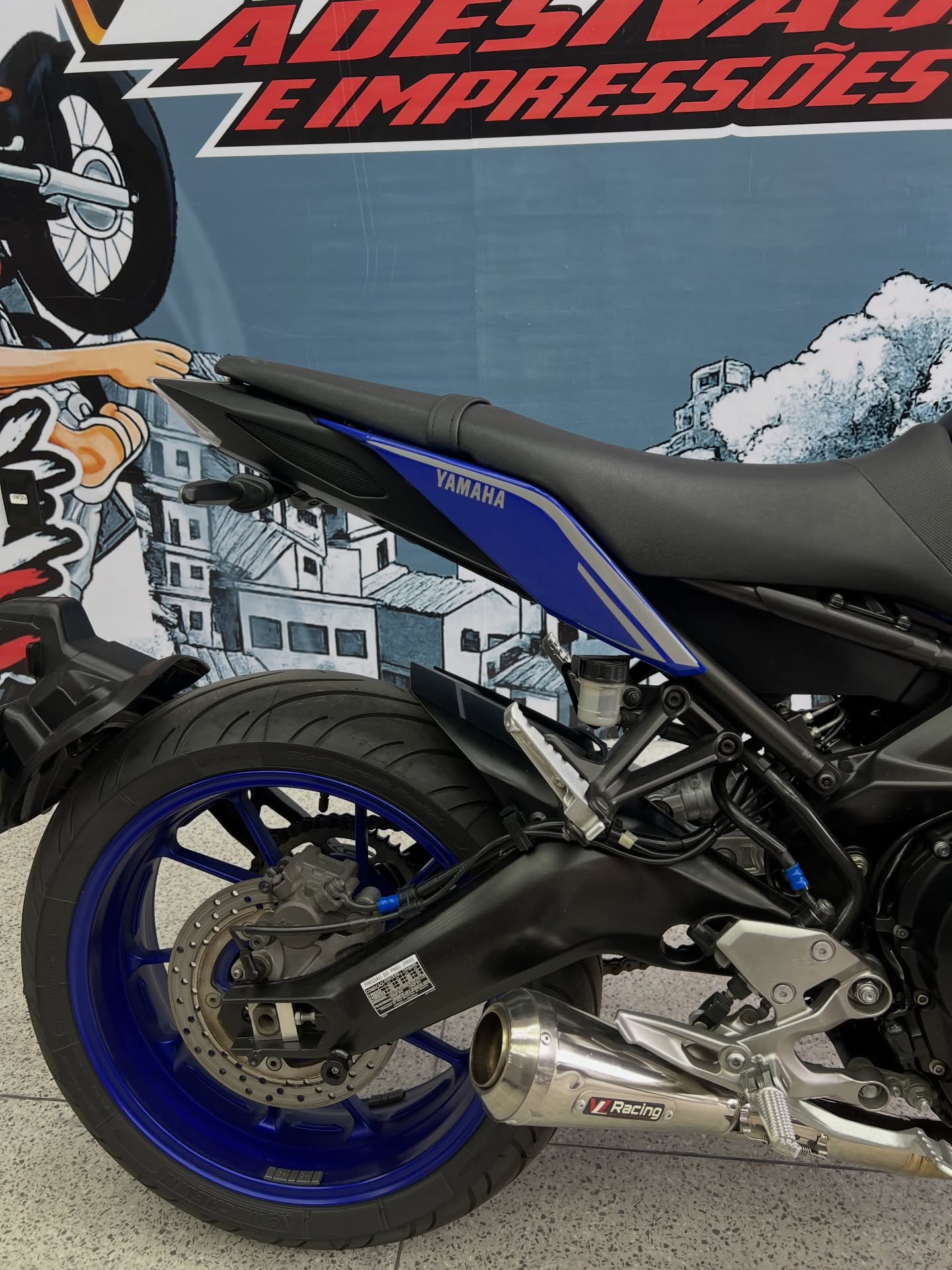 Yamaha MT-09 — Detalhe rabeta