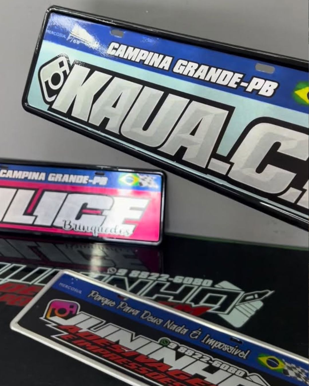 Placas decorativas personalizadas